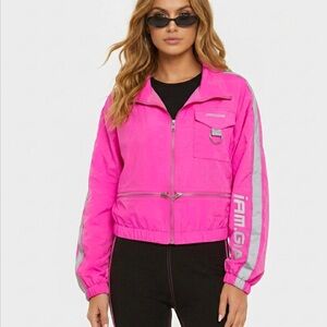I.AM.GIA Neptune Jacket Neon Pink Size XS Convertible Reflective